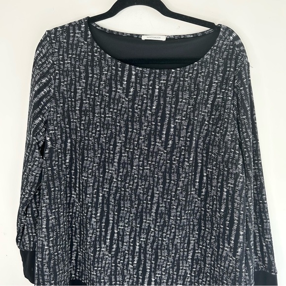 Windsmoor Women's Midi Dress Long sleeve Print Black Size 16 Business casual - Picture 9 of 12